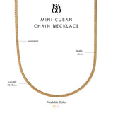 Isago Studio Kalung Wanita Ever Metal Mini Cuban Chain Necklace