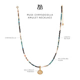 Isago Archive Kalung Wanita Muse Chrysocolla Amulet Necklace