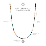 Isago Archive Kalung Wanita Muse Chrysocolla Amulet Necklace
