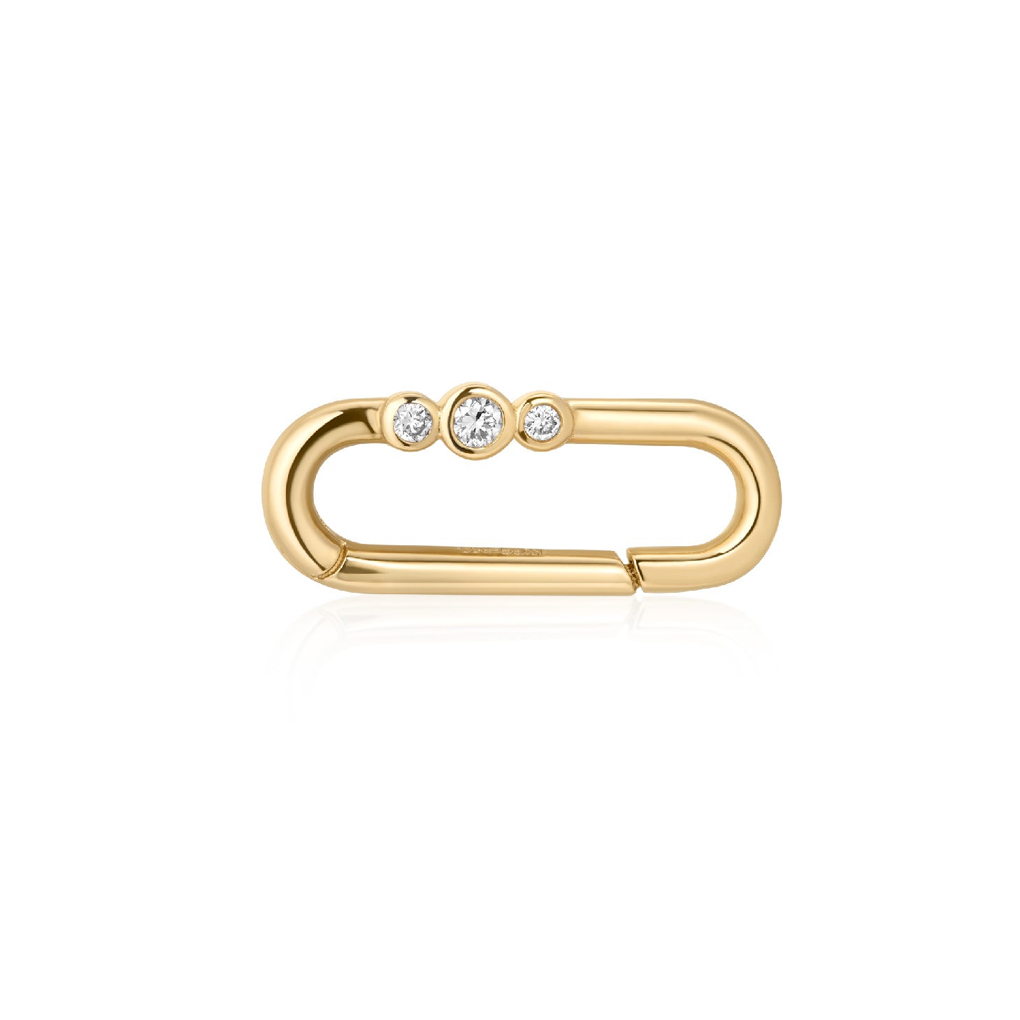 Trio Carabiner Bezel Link Bracelet