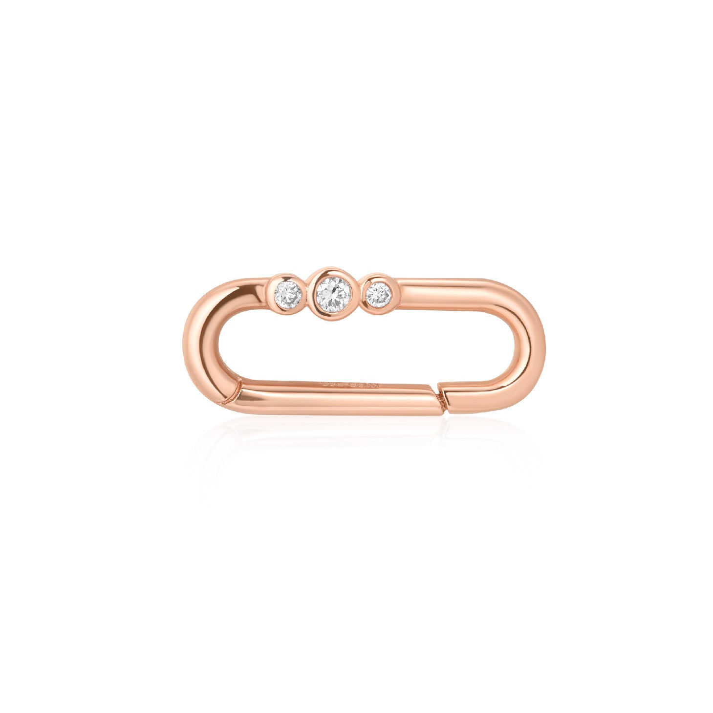 Trio Carabiner Bezel Link Bracelet