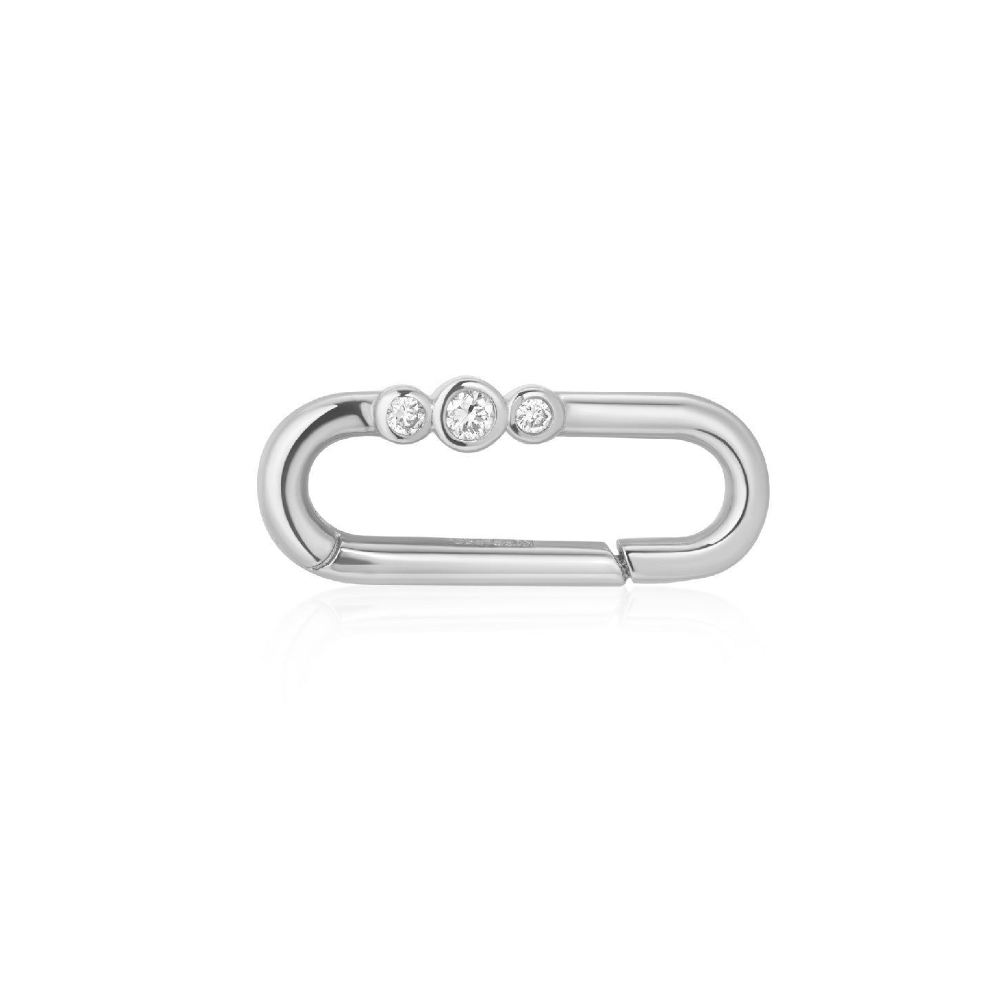 Trio Carabiner Bezel Link Bracelet