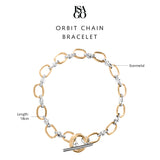 Isago Studio Gelang Wanita Ever Metal Orbit Chain Bracelet