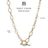 Isago Studio Kalung Wanita Ever Metal Orbit Chain Necklace