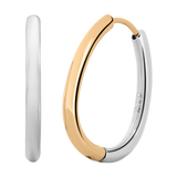 Isago Studio Anting Wanita Ever Metal Oval Hoop Earrings