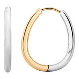 Isago Studio Anting Wanita Ever Metal Oval Hoop Earrings