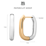 Isago Studio Anting Wanita Ever Metal Paperclip Hoop Earrings