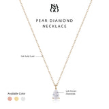 Pear Diamond Necklace