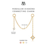 Pendulum Diamond Connecting Charm