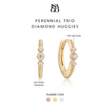 Perennial Trio Diamond Huggies