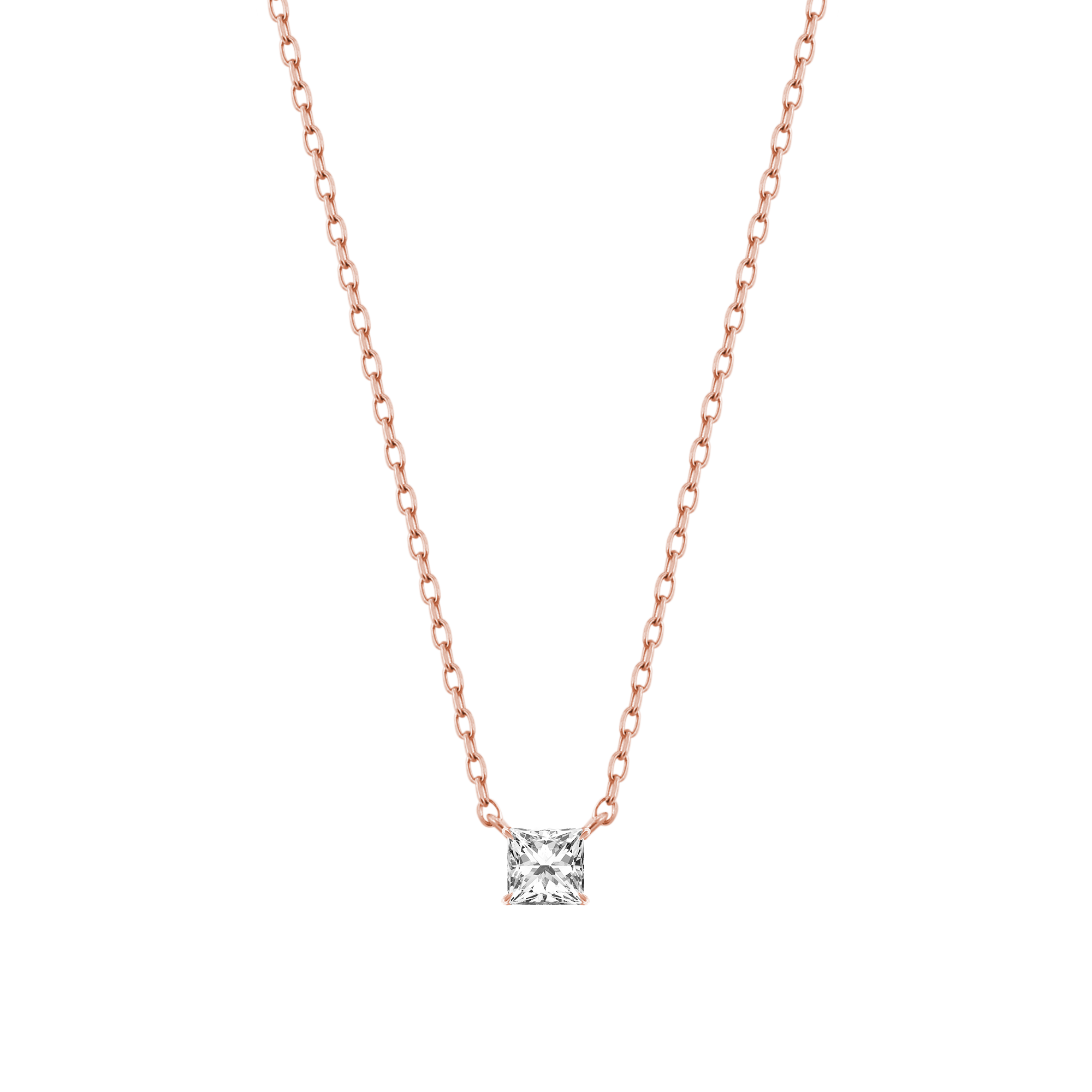 Princess Solitaire Necklace – Isago Jewels