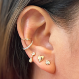 Puffy Heart Studs