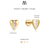 Puffy Heart Stud