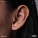 Quartet Cluster  Diamond Studs
