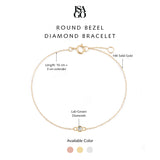 Round Bezel Diamond Bracelet