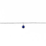 Permanent Bracelet With Birthstone Slider White Gold