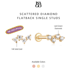 Glimmer Diamond Flatback Studs