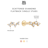 Glimmer Diamond Flatback Studs