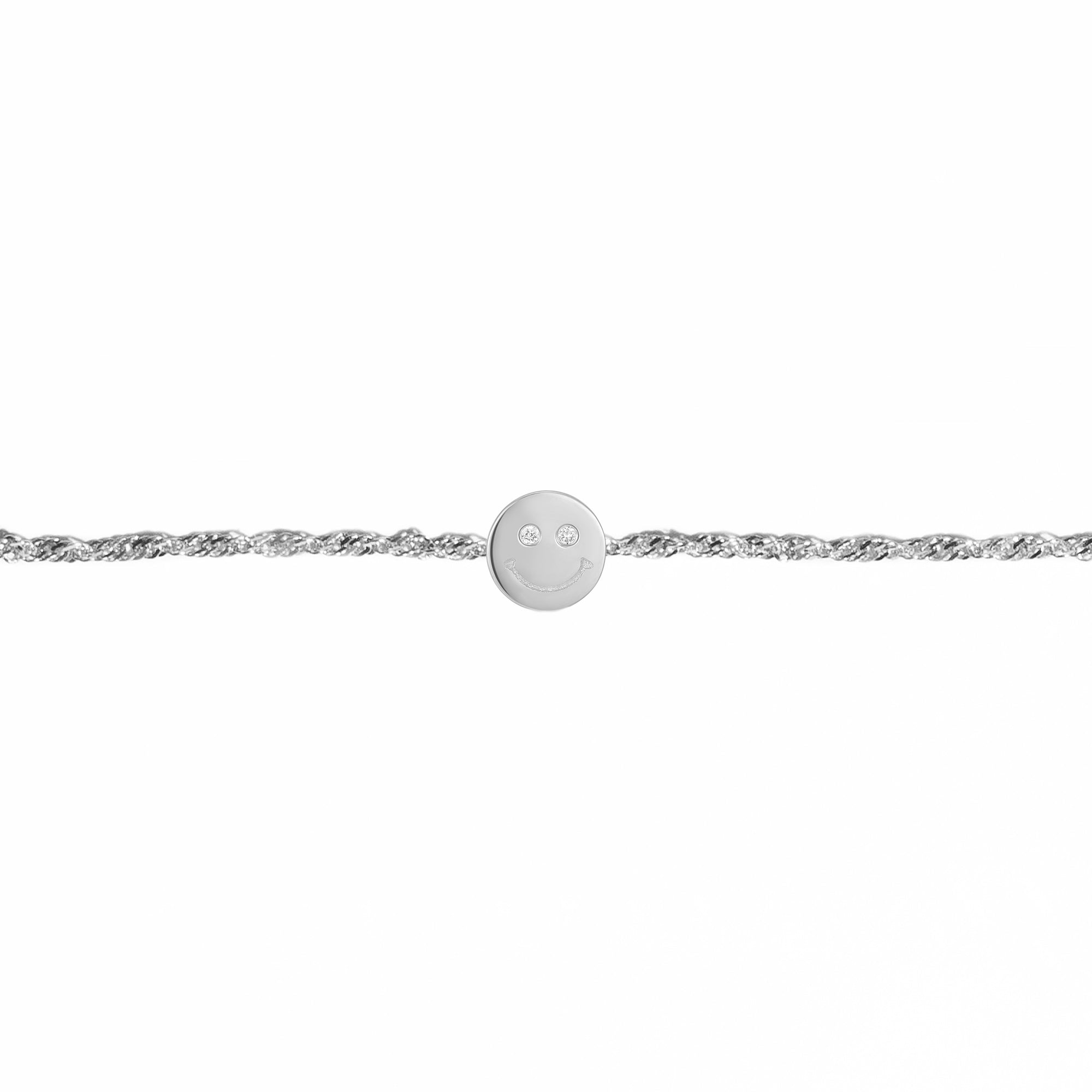 Permanent Bracelet With Slider White Gold