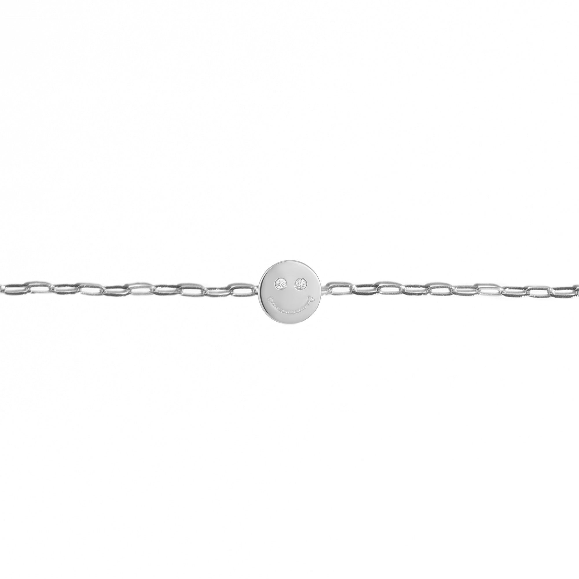 Permanent Bracelet With Slider White Gold