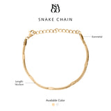 Isago Studio Gelang Wanita Ever Metal Snake Chain Bracelet