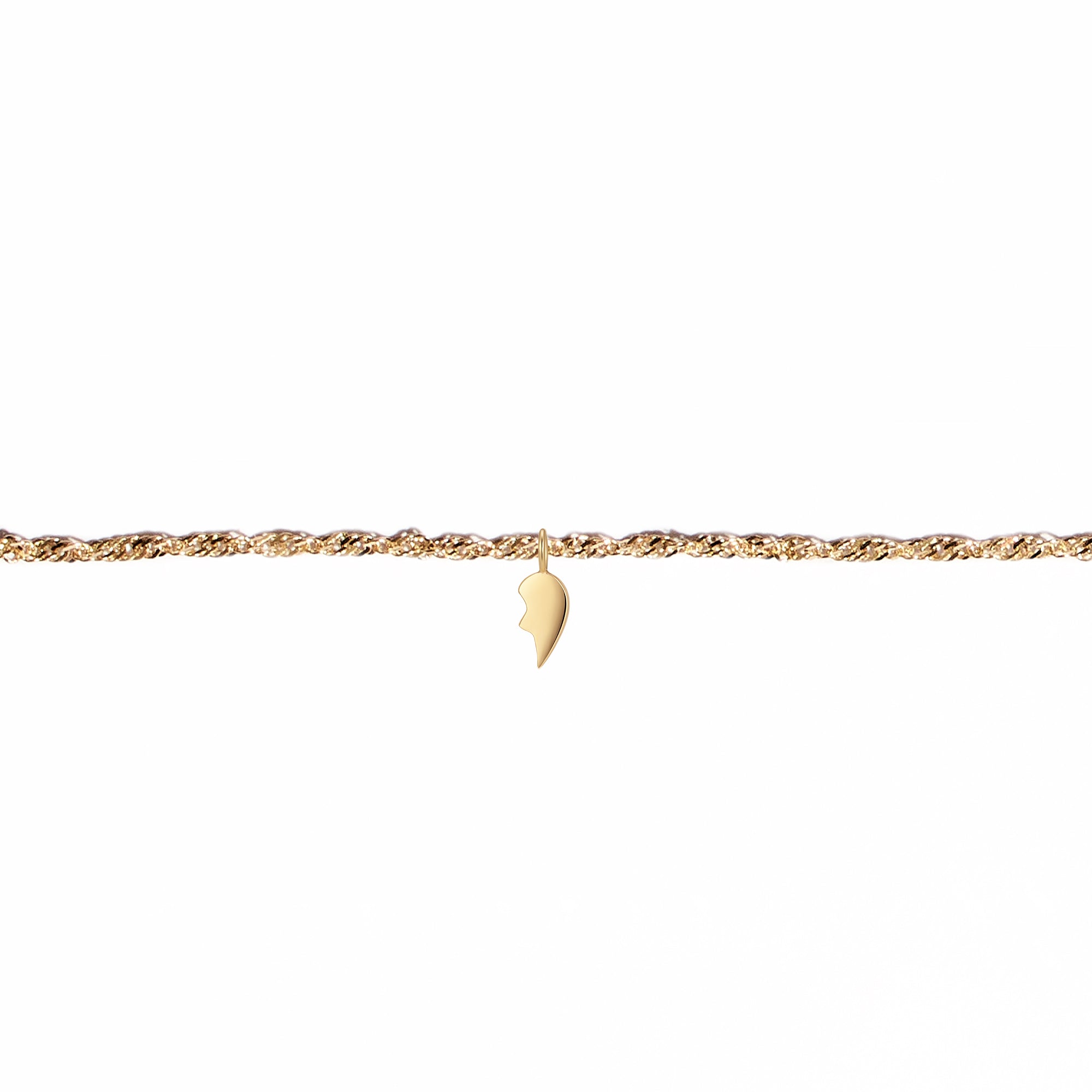 Permanent Bracelet With Slider Yellow Gold