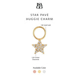 Star Pavé Huggie Charm