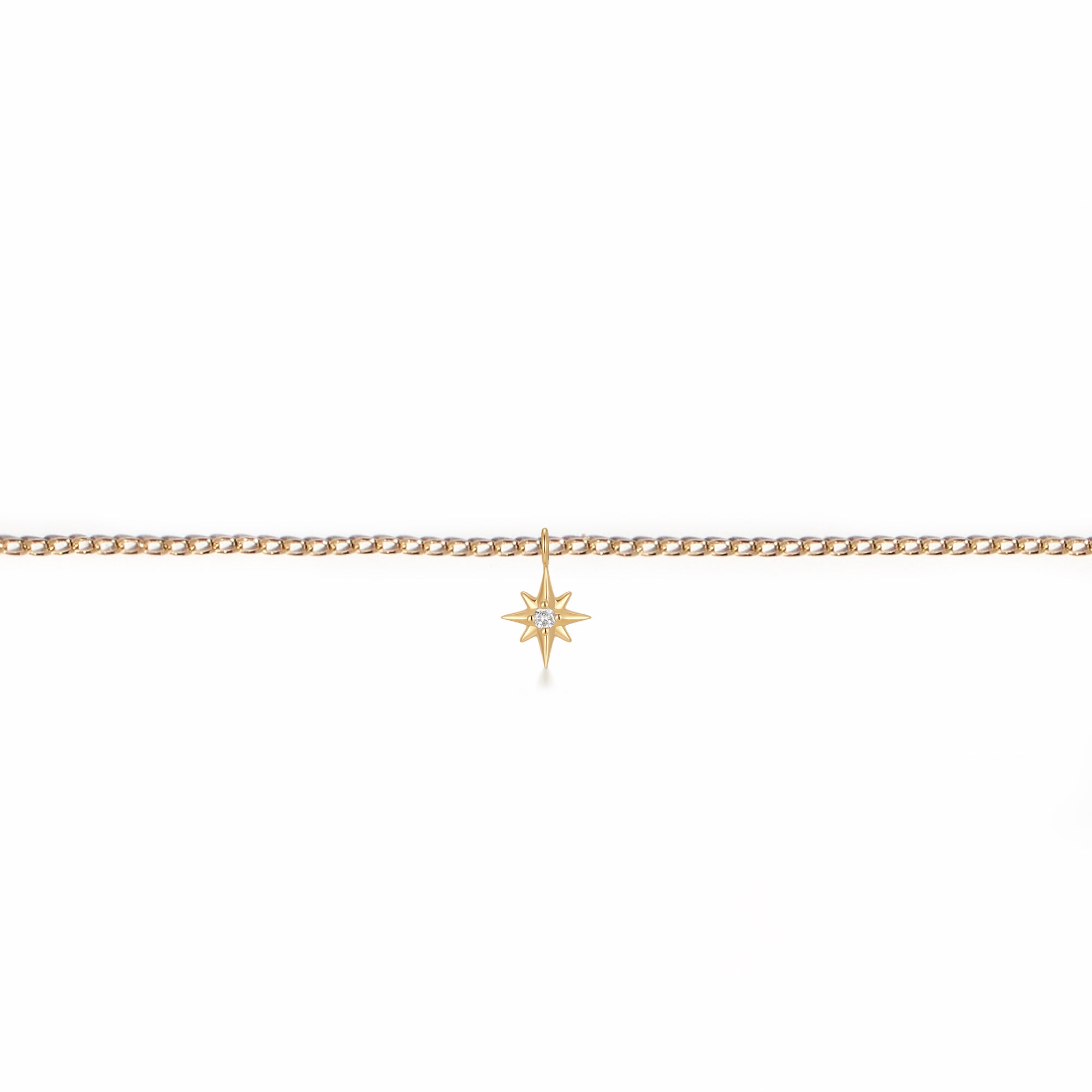 Permanent Bracelet With Slider Yellow Gold