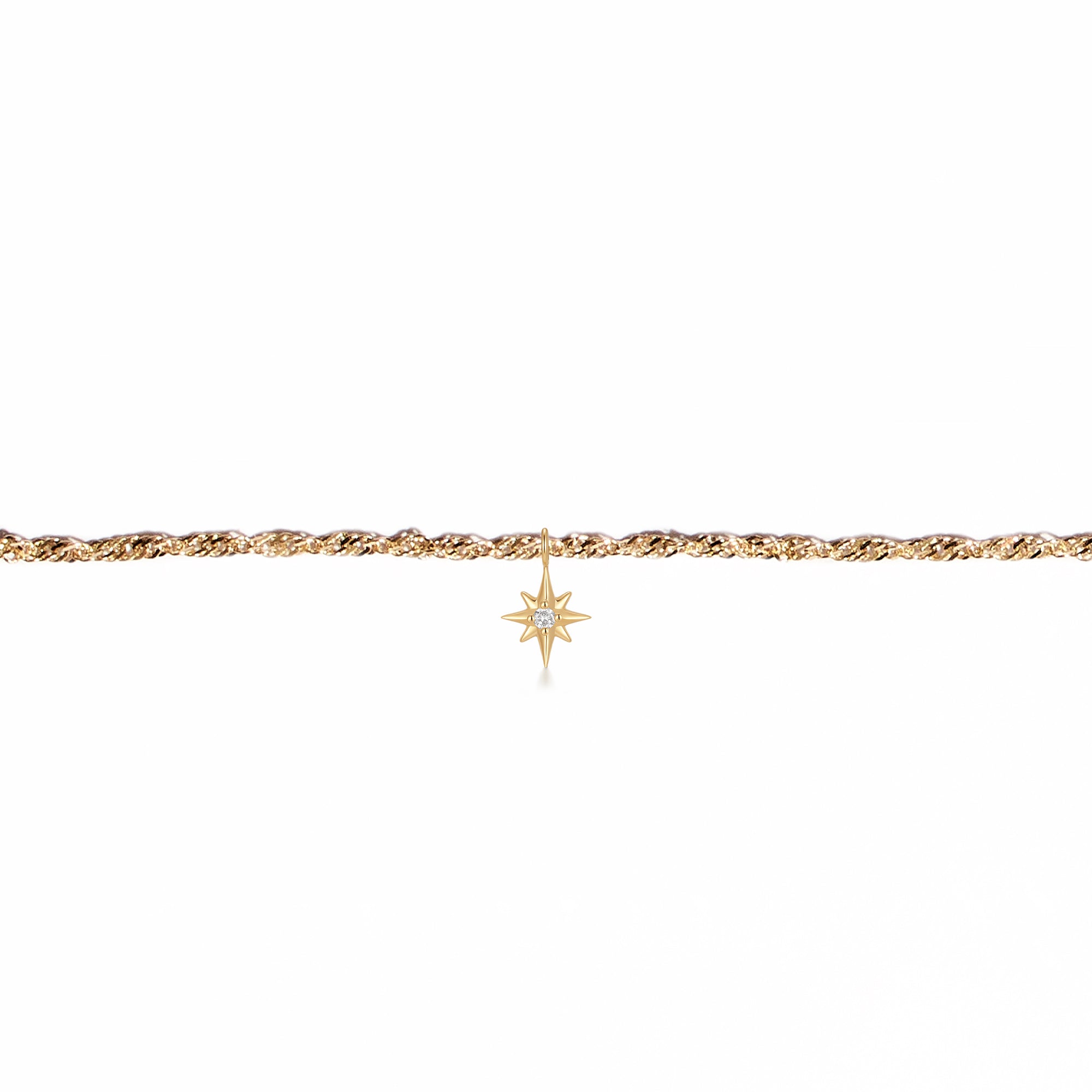 Permanent Bracelet With Slider Yellow Gold