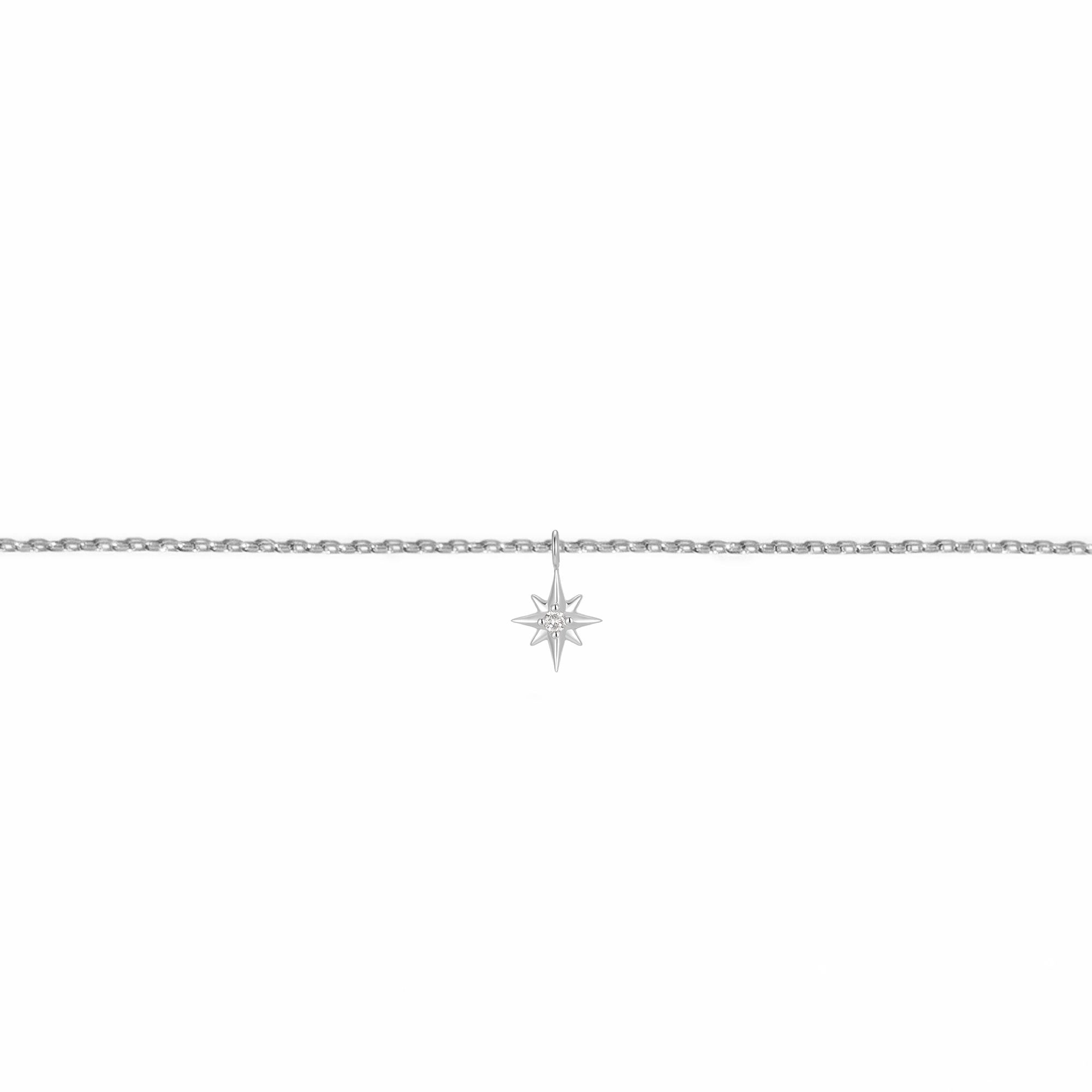Permanent Bracelet With Slider White Gold