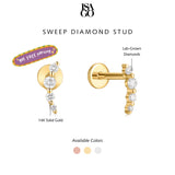 Sweep Diamond Stud