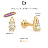 Teardrop Cluster Studs
