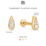 Teardrop Cluster Studs