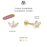 Tiara Diamond Flatback Studs
