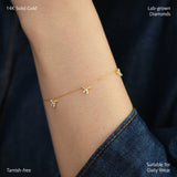 Triple Pave Bow Bracelet