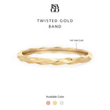 Twisted Gold Band
