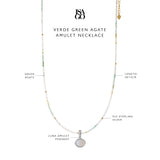 Isago Archive Kalung Wanita Verde Green Agate Amulet Necklace