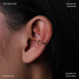 Wavy Diamond Earcuff