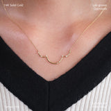Wavy Diamond Necklace