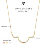 Wavy Diamond Necklace