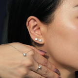 PREMIUM ELEGANCE BUNDLE Round Solitaire Necklace + Round Solitaire Ring + Round Solitaire Studs