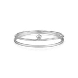 Parallel Single Round Diamond Ring