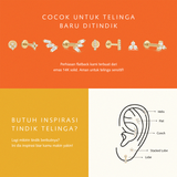 Flutter Diamond Flatback Studs