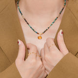 Isago Archive Kalung Wanita Muse Chrysocolla Amulet Necklace