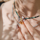 Isago Archive Kalung Wanita Muse Chrysocolla Amulet Necklace