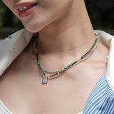 Isago Archive Kalung Wanita Muse Chrysocolla Amulet Necklace