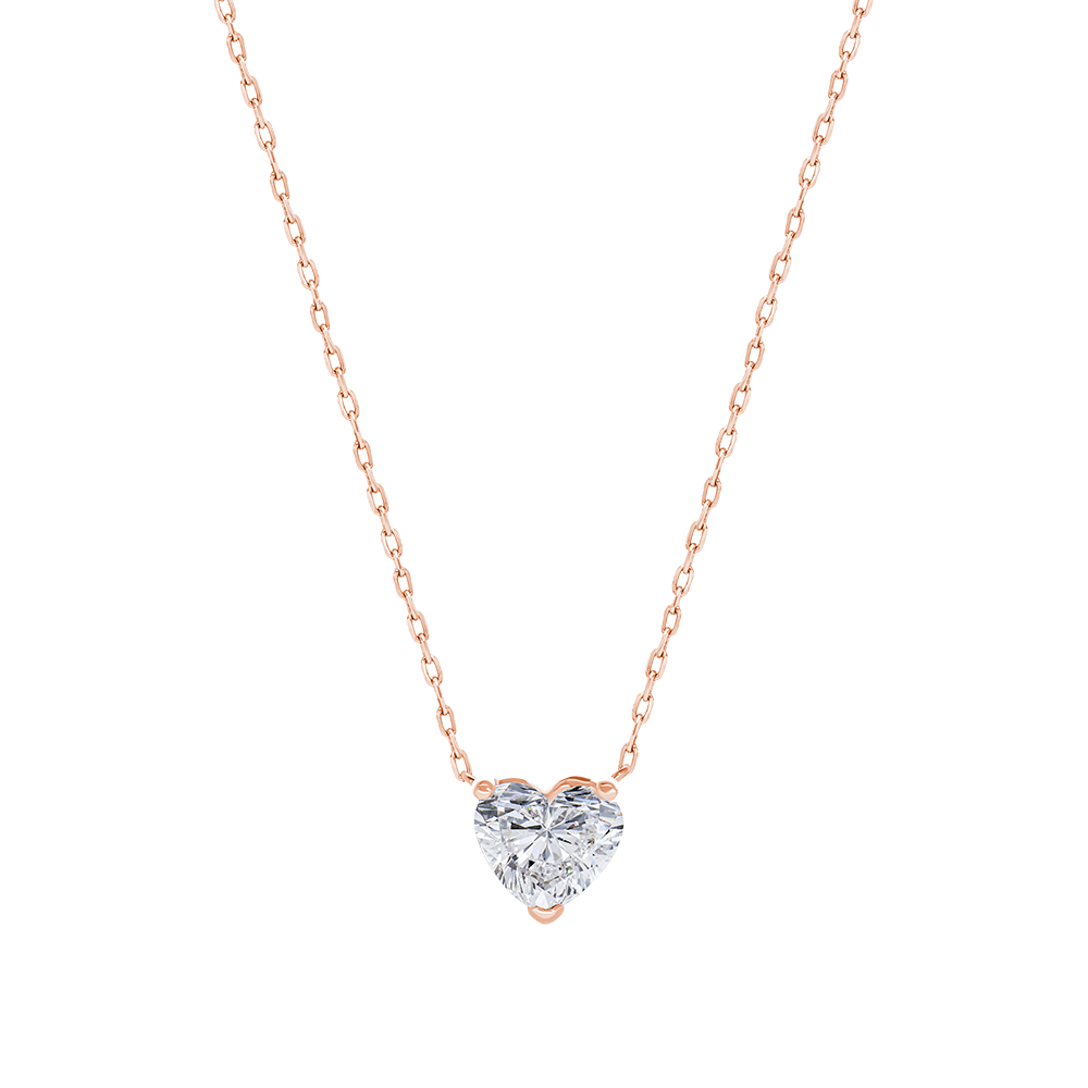 Heart Solitaire Necklace