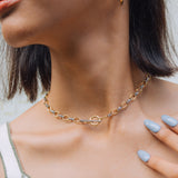 Isago Studio Kalung Wanita Ever Metal Orbit Chain Necklace