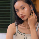 Isago Studio Kalung Wanita Ever Metal Orbit Chain Necklace