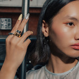 Isago Studio Cincin Wanita Ever Metal Plain Band Ring